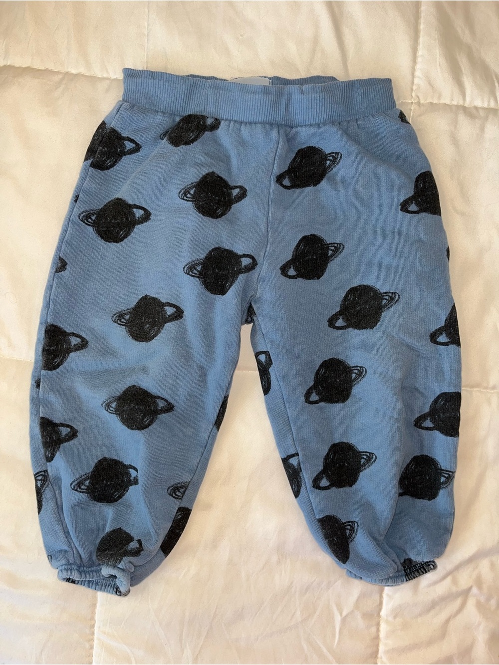 Bobo Choses Blue Planet Print Jogger Pants